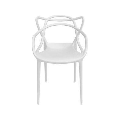 Silla Art Sidney Con Brazos Blanco