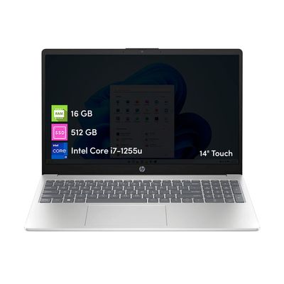 Notebook HP Intel i7 16GB 512GB SSD 15.6 FHD Táctil W11