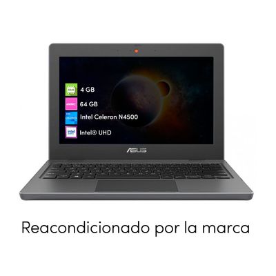 Imagen 2 del producto Notebook Asus Celeron 4GB 64GB 11.6' HD Win10 Pro
