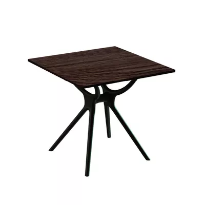 Mesa de Comedor Art 80x80 Cafe Marron