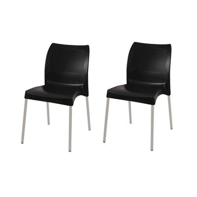 Imagen 1 del producto Pack 2 Sillas Style Lissa Negra