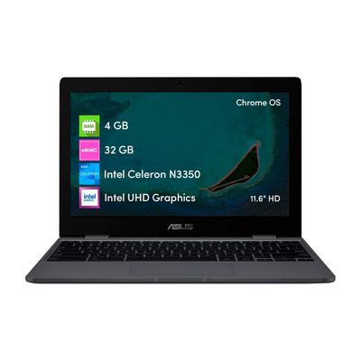 Notebook Chromebook Asus Celeron 4GB 32GB 11.6"" HD Chrome OS