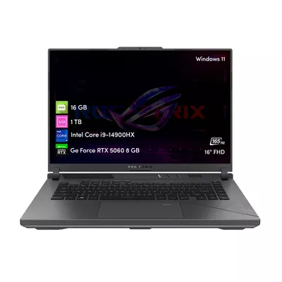 Notebook Gamer Asus Rog Strix G16 Intel i9 16GB 1TB SSD RTX5060 16' FHD Win11