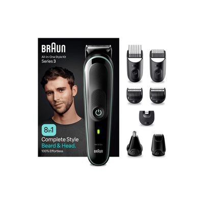 Recortadora de Pelo Braun Series 3 MGK3441 8 en 1 Style Kit