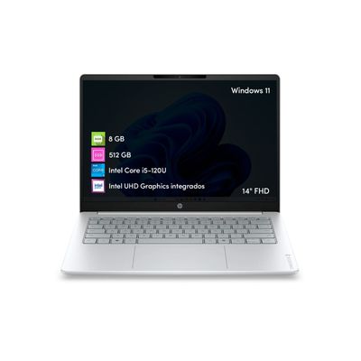 Notebook Hp Omnibook Intel Core 5 8Gb 512Gb Ssd 14 2K W11
