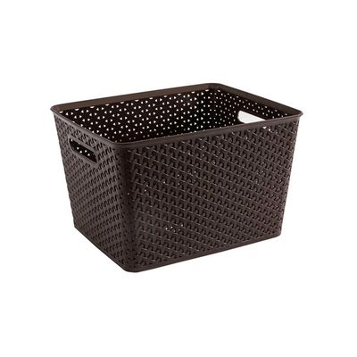 Imagen 2 del producto Canasto Organizador Ratan Cafe Extra Grande