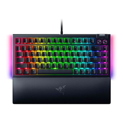 Teclado Razer Blackwidow V4 75% Black Ingles SW Naranjo RGB