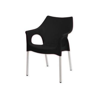 Silla Style Con Brazos Negro