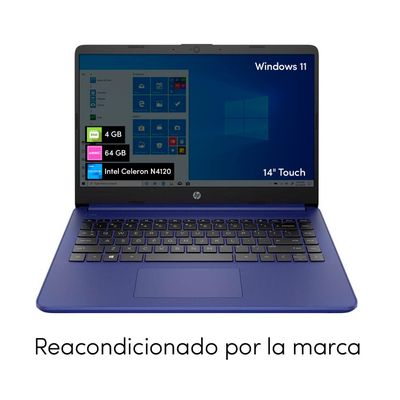 Imagen 2 del producto Notebook HP Intel Celeron 4GB 64GB 14' Táctil W11