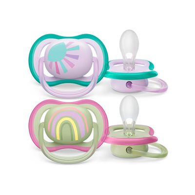 Chupete Avent Ultra Air 0-6 niña SCF085/59 2UN