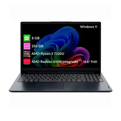 Imagen 1 del producto Notebook Lenovo Ideapad Ryzen 3 8GB 256GB SSD 15.6 FHD Win11