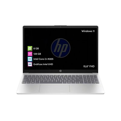 Notebook Hp Intel Core I3 N305 8Gb 128Gb 15 6 Fhd Win11