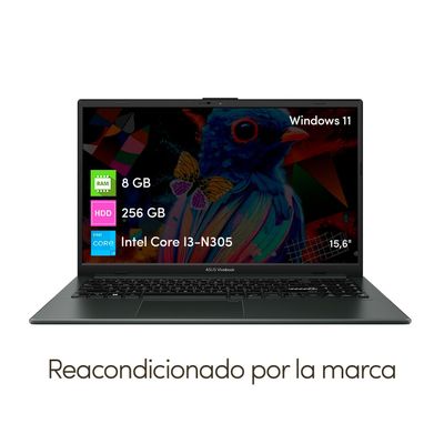 Imagen 2 del producto Notebook Asus Vivobook Intel Core i3 8GB 256GB SSD Win11 15.6""