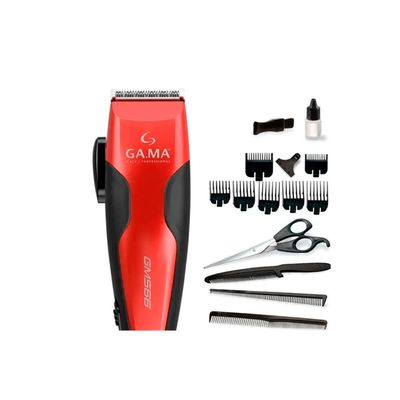 Imagen 2 del producto Cortadora de Pelo Gama GM566 13 Piezas Magnético 220V Rojo