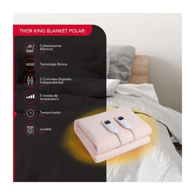 Imagen 2 del producto Calientacamas 2 Plazas Thorben King Blanket Polar