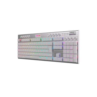 Imagen 2 del producto Teclado Inalámbrico Redragon Horus FS White Red Switch Esp