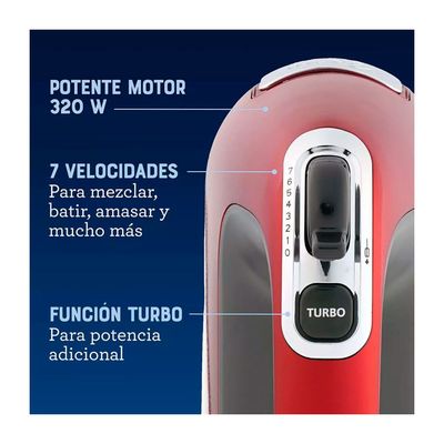 Imagen 2 del producto SKU: OST-2169814 / Batidora de Mano Oster 360R 7 Vel + Turbo 320W