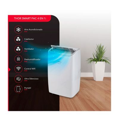 Imagen 2 del producto Aire Acondicionado Portátil Thorben Pac 4 en 1 Wifi 14000BTU