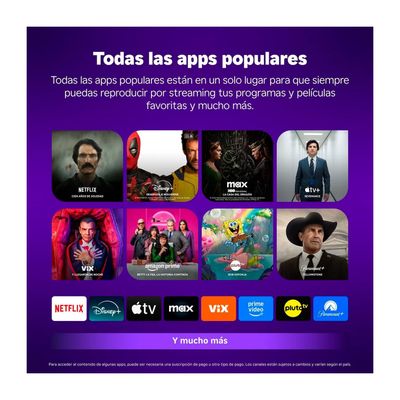 Imagen 2 del producto Dispositivo de Streaming Roku 4K HDR 2025 Negro