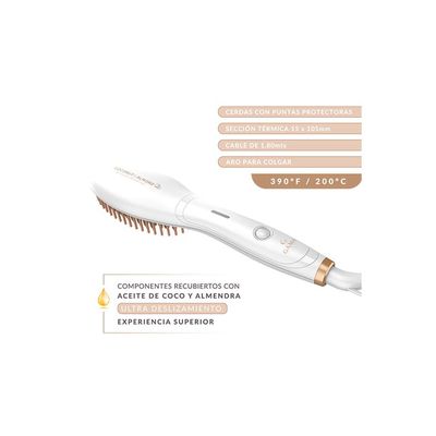 Imagen 2 del producto Pack Gama Secador Elegance + Alisador Bora + Cepillo Innova Coco-Alm