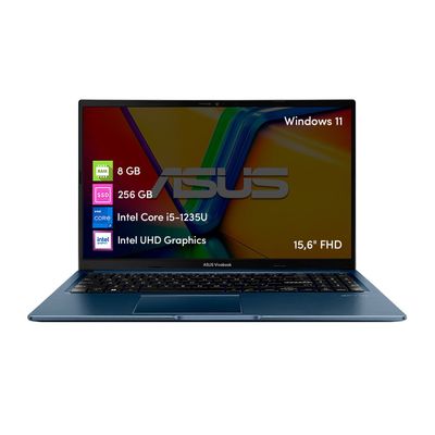 Notebook Asus Vivobook Intel Core i5 8GB RAM 256GB SSD Win11 15,6""