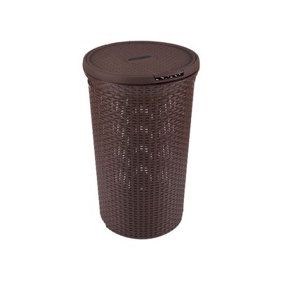 Imagen 2 del producto Cesto de Ropa Ratan Redondo Cafe 10kg
