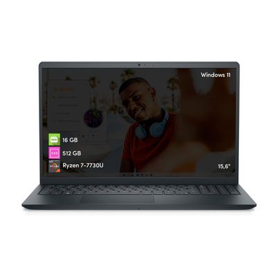 Imagen 1 del producto Notebook Dell Inspiron Ryzen 7 16GB 512GB SSD 15.6' FHD Táctil Win11