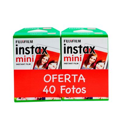 Pack Películas Instantáneas Instax Film Mini 40 fotos