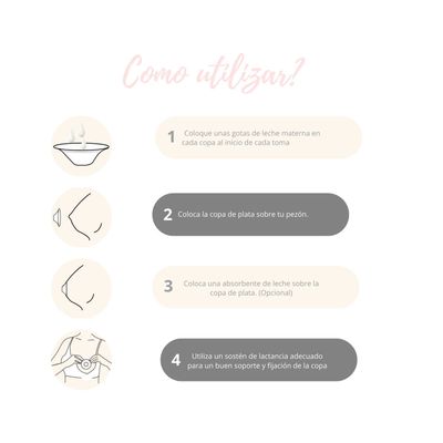 Imagen 2 del producto Copa de Lactancia Plata 999 Guven L/XL