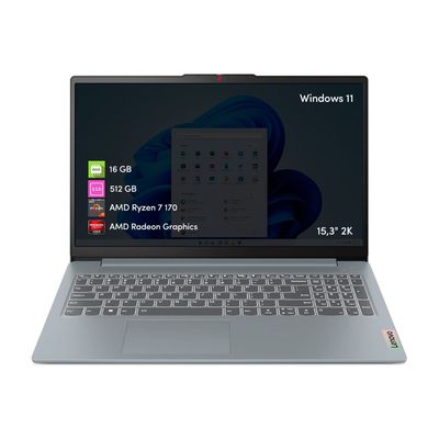Notebook Lenovo Ideapad Slim 3 Ryzen 7 16Gb 512Gb 15 3 2K T