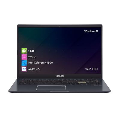 Notebook Asus Vivobook Go Celeron 8GB 512GB SSD 15.6' FHD Win11