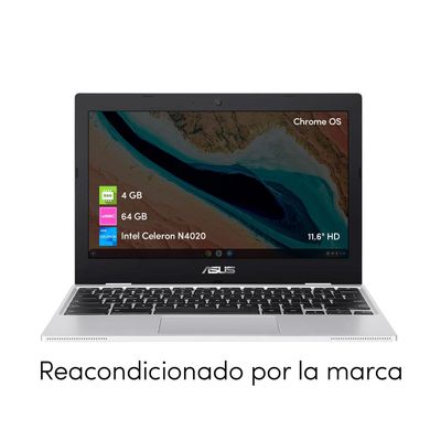 Imagen 2 del producto Notebook Chromebook Asus Celeron 4GB 64GB 11.6' HD Chrome OS 