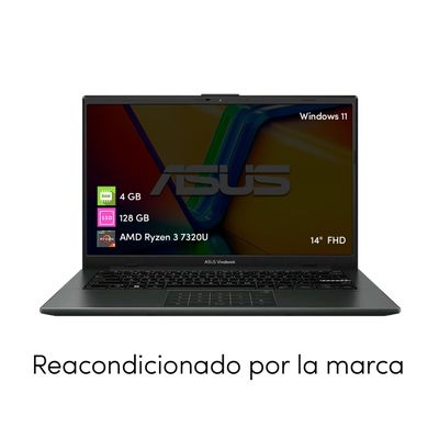 Imagen 2 del producto Notebook Asus Vivobook Go Ryzen 3 4GB 128GB SSD 14' FHD Win11