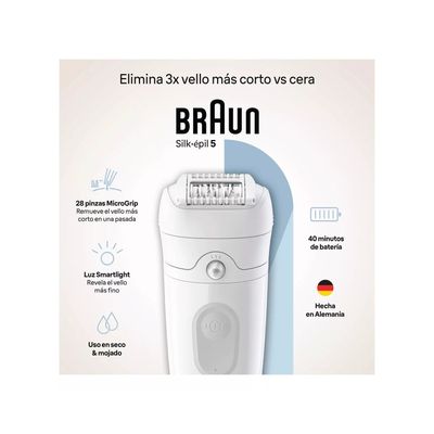 Imagen 2 del producto Depiladora Eléctrica Braun Silk-épil 5 SE5-041