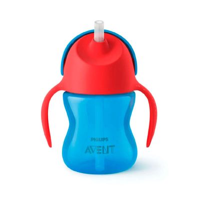 Imagen 2 del producto Vaso Con Bombilla Avent 9m+ Azul/Rojo 200ml