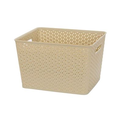 Imagen 2 del producto Canasto Organizador Ratan Beige Extra Grande