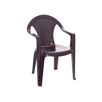 Imagen 2 del producto Pack 2 Sillas Terraza Ratan Glamour Con Brazos Cafe