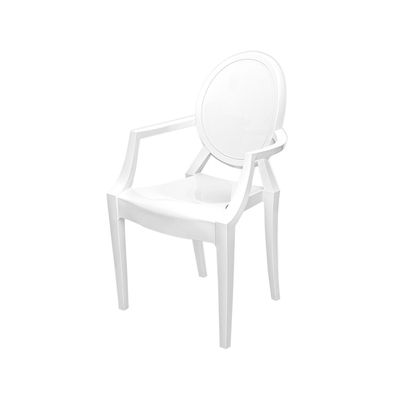 Silla Art Ghost Con brazos Blanco