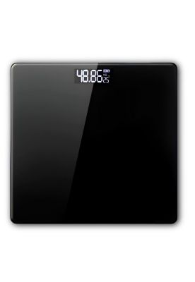 Bascula Digital de Vidrio Templado 180KG Max Black WS39BK