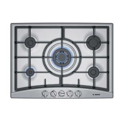 Encimera a Gas Bosch PGQ7G5B90 Acero Inoxidable 5 quemadores