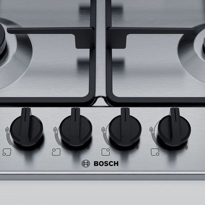 Imagen 2 del producto Encimera a Gas Bosch PGH6B5B60 60cm 4 quemadores Acero inox
