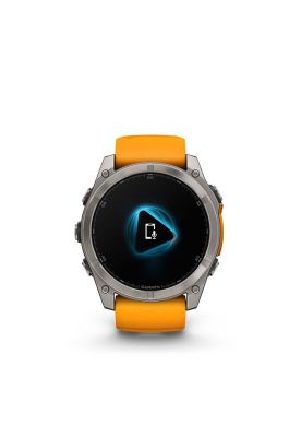 fenix 8 – 51mm, Sapphire, Titanium with orange