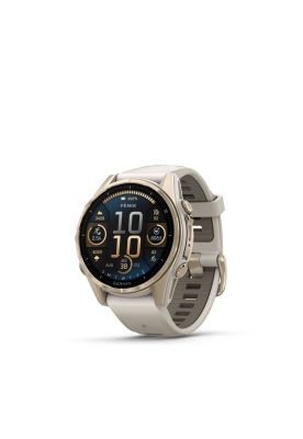 Garmin Fenix 8 - 43 Mm Sapphire, Light Gold With Grey/Dark