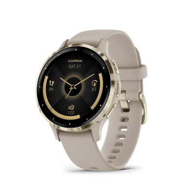 Smartwatch Venu 3S, French Gray + Soft Gold