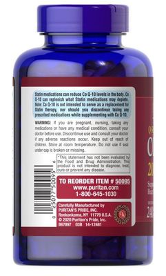 Imagen 2 del producto Coenzima Q 10 200mg 240 cápsulas blandas