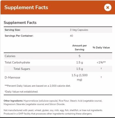 Imagen 2 del producto Now Foods D Mannose