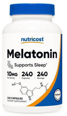 Imagen 1 del producto Melatonina 10mg 240 tabletas - Marca Nutricost