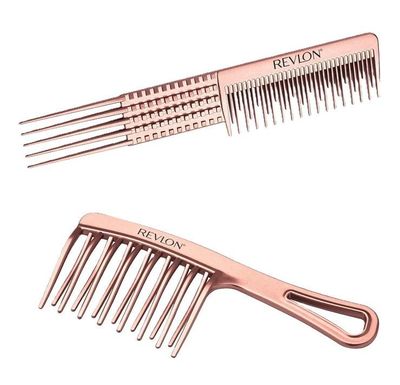 Imagen 2 del producto Peines Revlon Para Rizos Dorado Rosa