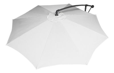 Imagen 2 del producto Quitasol 3 mt Blanco Plegable Extensible Pedestal Redondo 