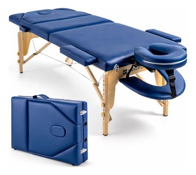 Imagen 1 del producto Camilla Masaje Nanofort Plagble Spa Fisioterapia 3 Cuerpos Azul